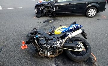 Nehoda motocyklisty