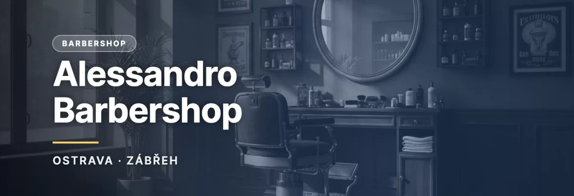 Alessandro Barbershop - ilustrační náhledová karta magazínu Ostravalove.cz