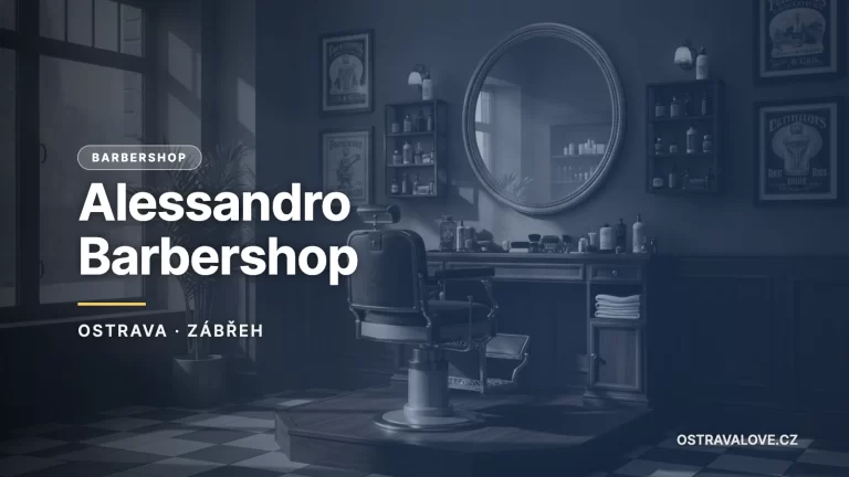 Alessandro Barbershop - ilustrační náhledová karta magazínu Ostravalove.cz