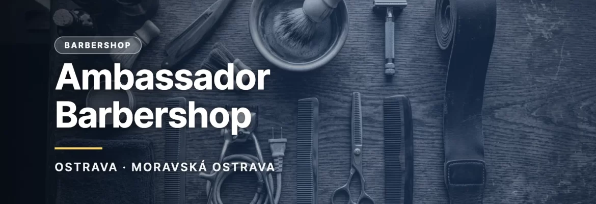 Ambassador Barbershop - ilustrační náhledová karta magazínu Ostravalove.cz