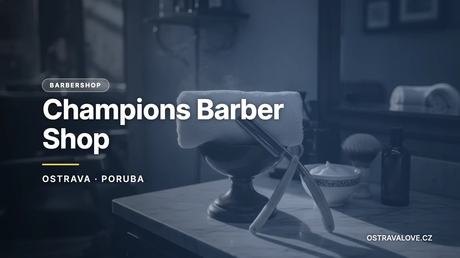 Champions Barber Shop - ilustrační náhledová karta magazínu Ostravalove.cz