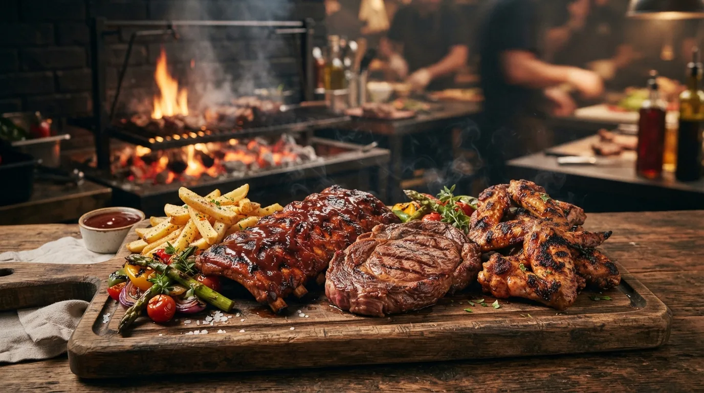 Coal&Fire Grill Ostrava - maso z otevřeného ohně