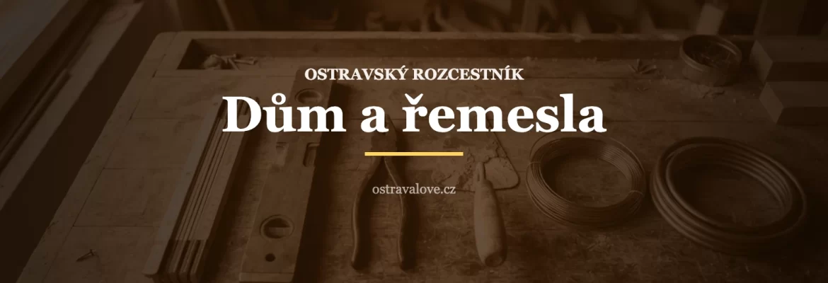 Ponk s řemeslným nářadím, náhledová grafika rozcestníku Dům a řemesla v Ostravě