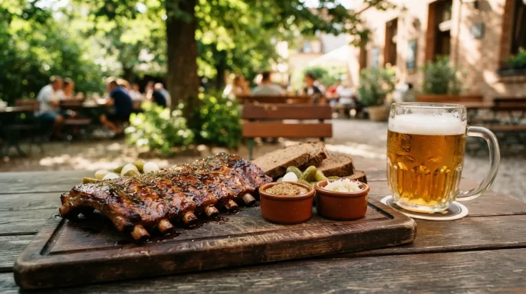 Uzena zebra a pivo na zahradce - Hospudka U Rostaka Ostrava