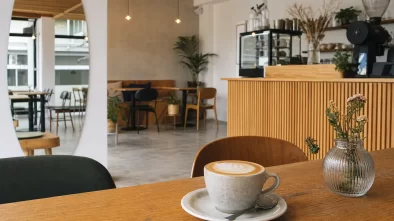 Ilustrační interiér Meraki Coffee v Ostravě-Porubě