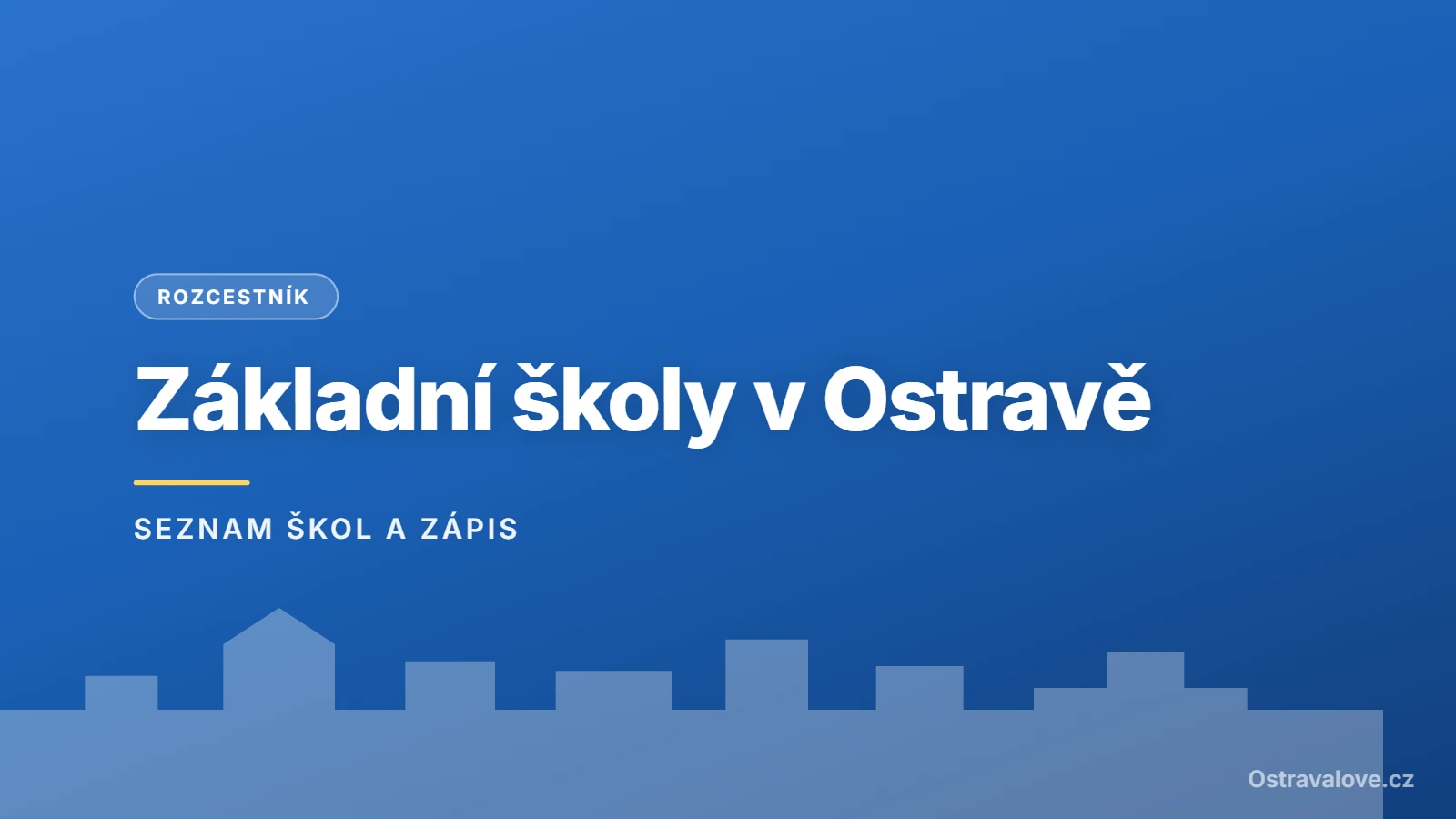 Grafický náhled - rozcestník Základní školy v Ostravě