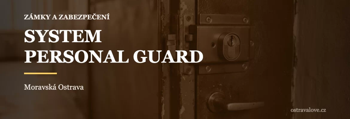 Detail bezpečnostního zámku a kování ve dveřích, náhledová grafika profilu SYSTEM PERSONAL GUARD