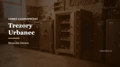 Trezory různých velikostí v prodejně, náhledová grafika profilu Urbanec a spol.
