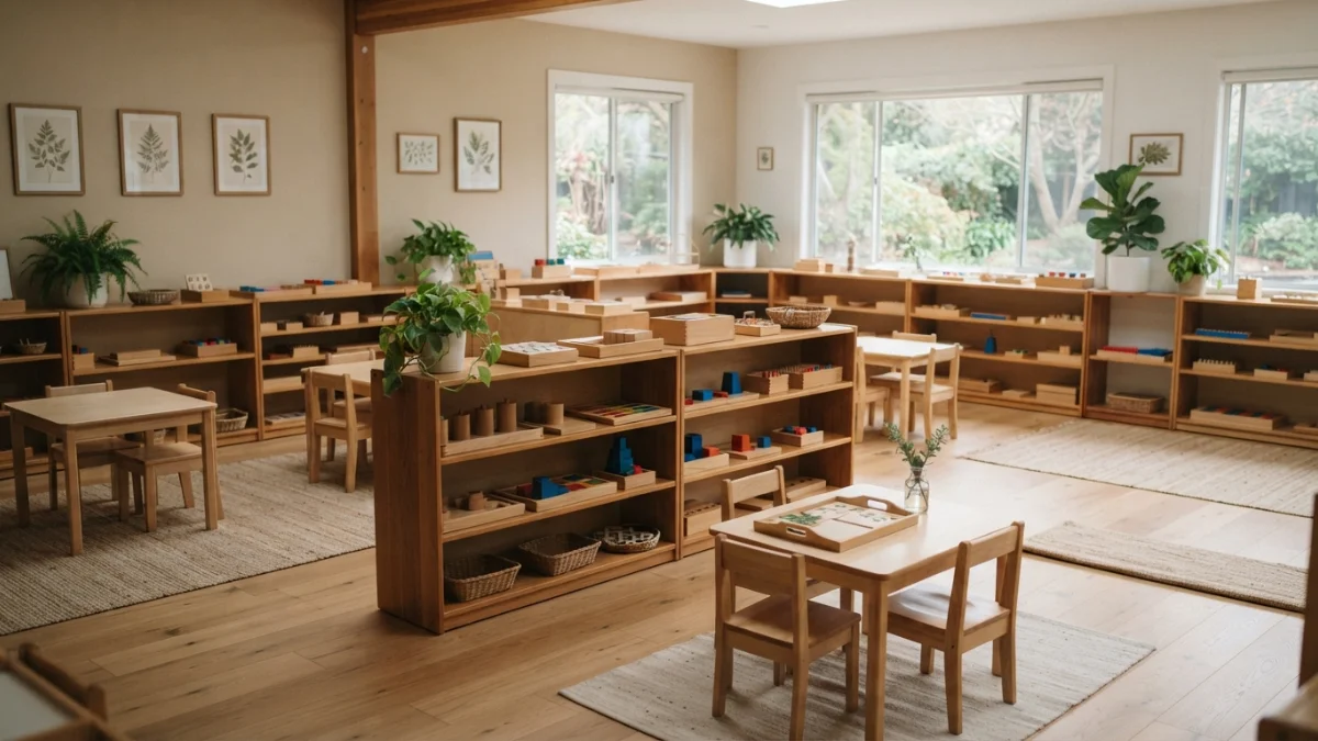 Montessori třída v základní škole (ilustrační obrázek)