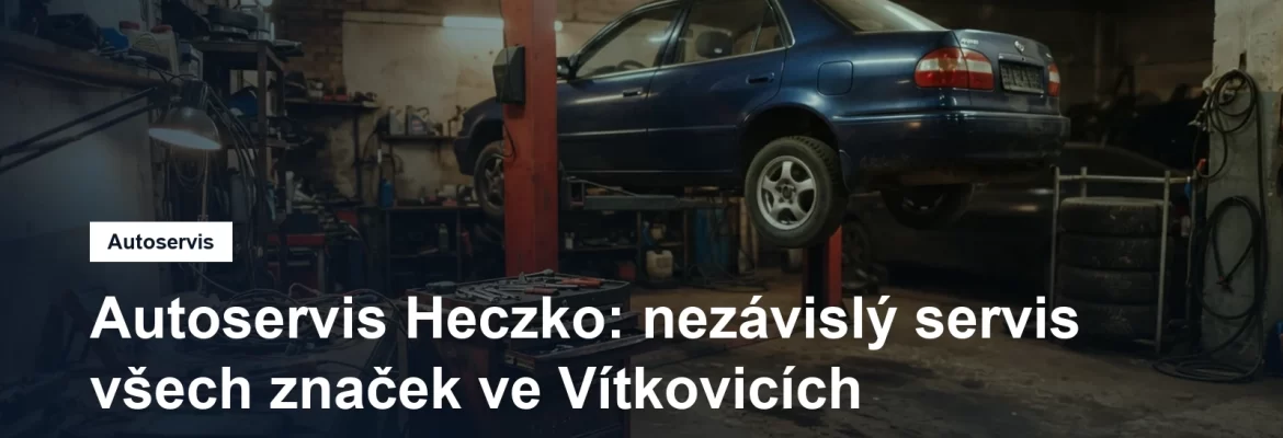 Dílna nezávislého autoservisu v Ostravě, osobní vůz na zvedáku a vedle něj pracoviště autoelektrikáře