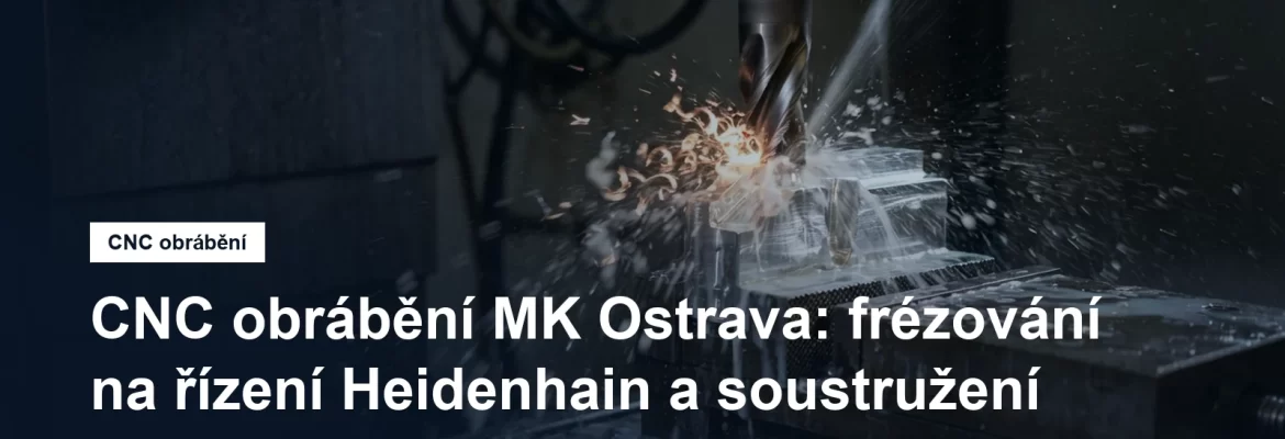 CNC frézování kovového dílu ve vřetenu obráběcího centra