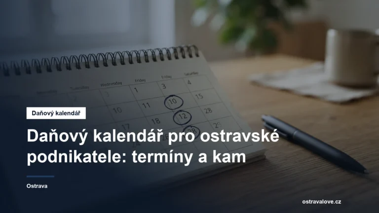 Stolní kalendář s vyznačenými termíny
