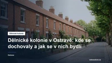 Řada nízkých cihlových dělnických domků