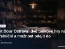 Úniková hra na Střelniční v Moravské Ostravě, poštovní přepážka s balíky a zámky