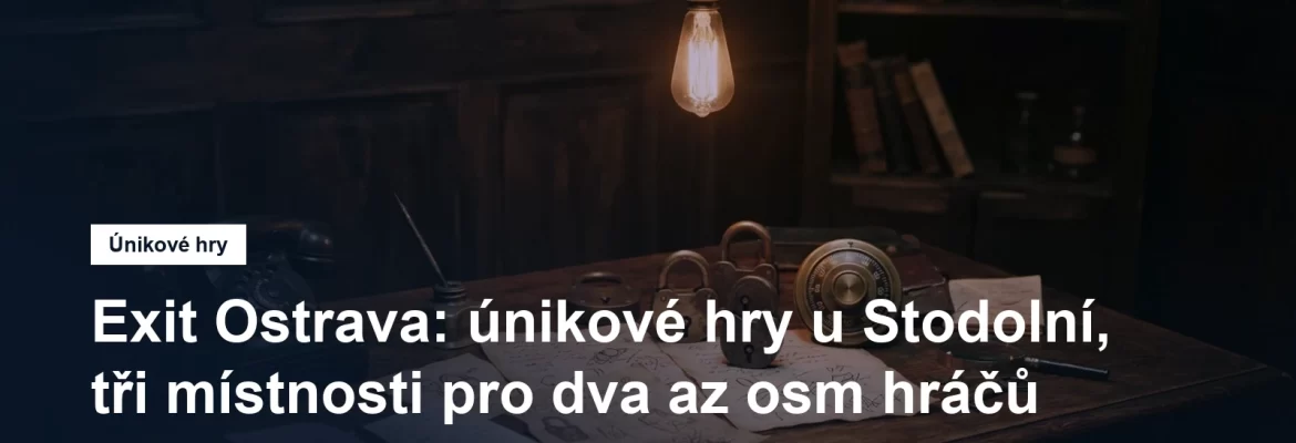 Úniková hra v Moravské Ostravě, místnost s hlavolamy a zámky