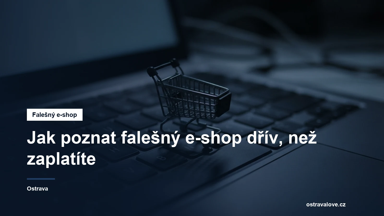 Nákupní košík na klávesnici s varovným tónem