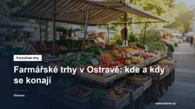 Stánky farmářského trhu s ovocem a zeleninou