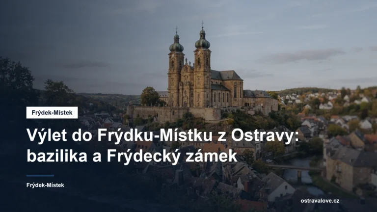 Barokní bazilika s věžemi na návrší nad městem
