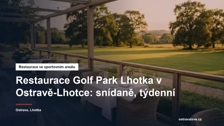 Terasa restaurace ve sportovním areálu v Ostravě-Lhotce