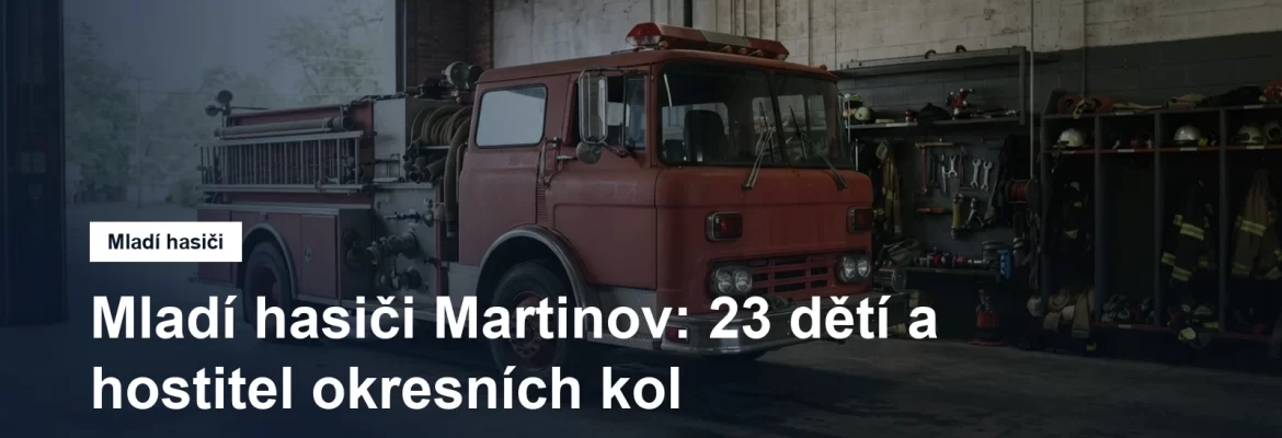 Zásahové vozidlo ve vratech zbrojnice