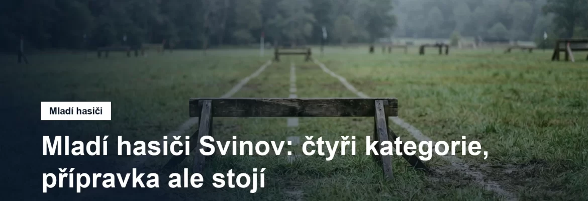 Prázdná dráha s překážkou pro požární sport