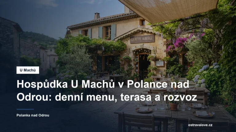 Útulná restaurace s letní terasou