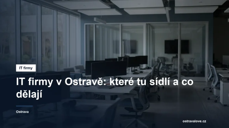 Otevřená kancelář softwarové firmy s monitory