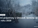 Sáňky opřené o zasněžený plot
