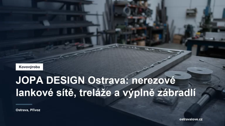 Výroba nerezových lankových sítí a výplní zábradlí v Ostravě