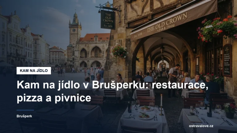 Restaurace v historickém jádru Brušperka