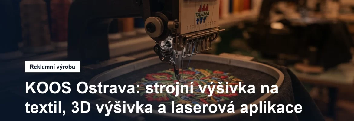 Strojní vyšívání loga na textil v Ostravě