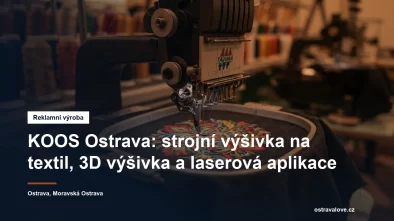 Strojní vyšívání loga na textil v Ostravě