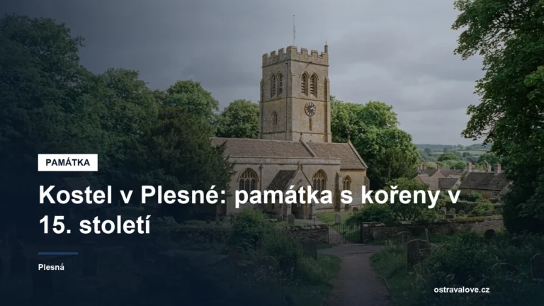 Historický kostel z 18. století v Plesné