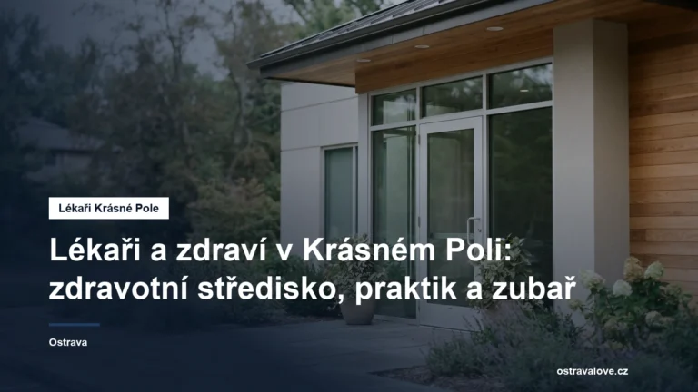 Vstup do budovy zdravotního střediska