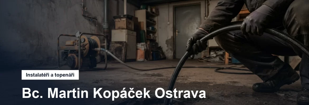 Tlakové čištění odpadního potrubí