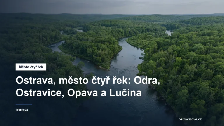 Soutok dvou řek se zelenými břehy