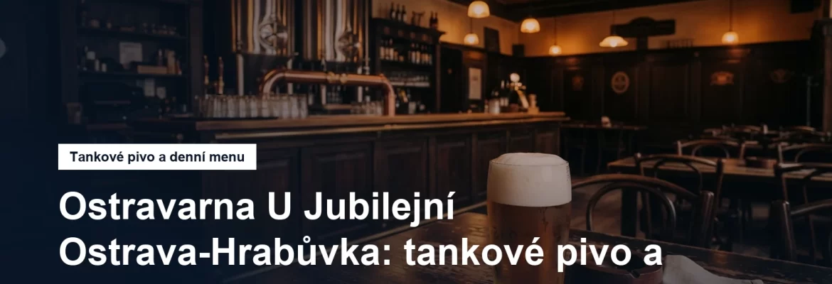 Výčep s tankovým pivem a stůl v hospodě s kuchyní