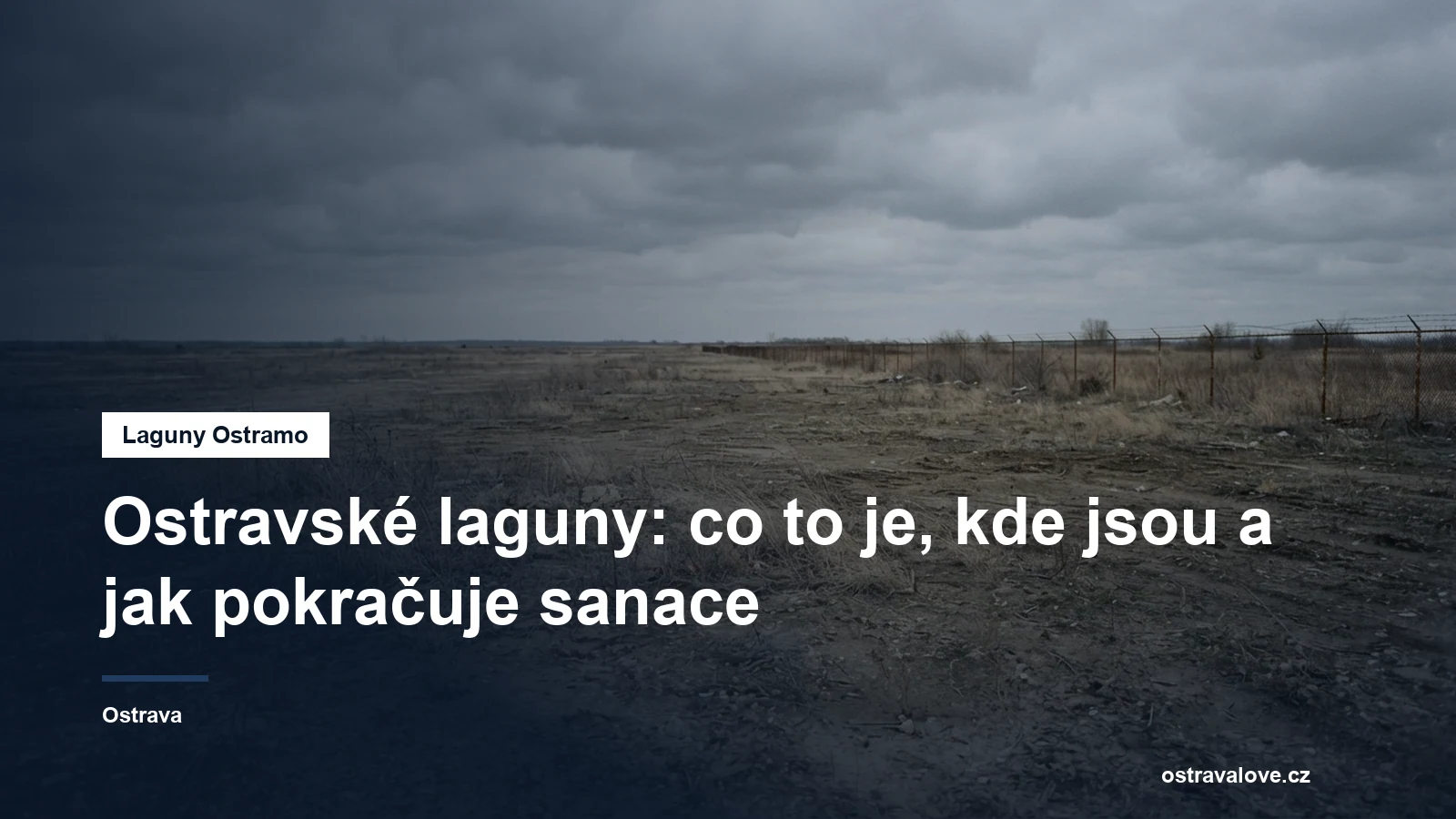 Rozsáhlá průmyslová plocha po bývalé chemičce