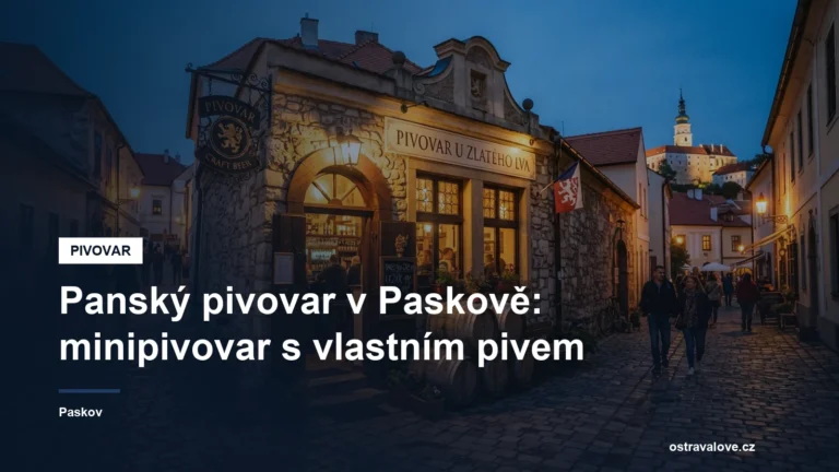 Panský pivovar v Paskově na Nádražní ulici