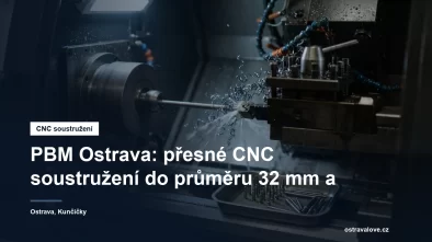 Přesné CNC soustružení drobných kovových dílců v ostravské dílně