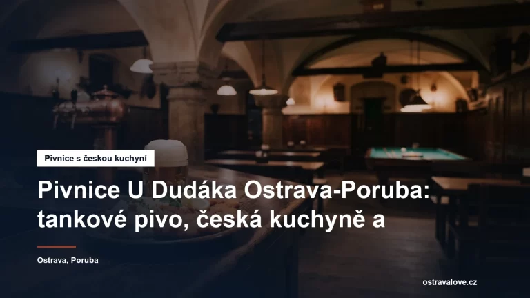 Šenk tradiční pivnice s tankovým pivem a talířem české klasiky