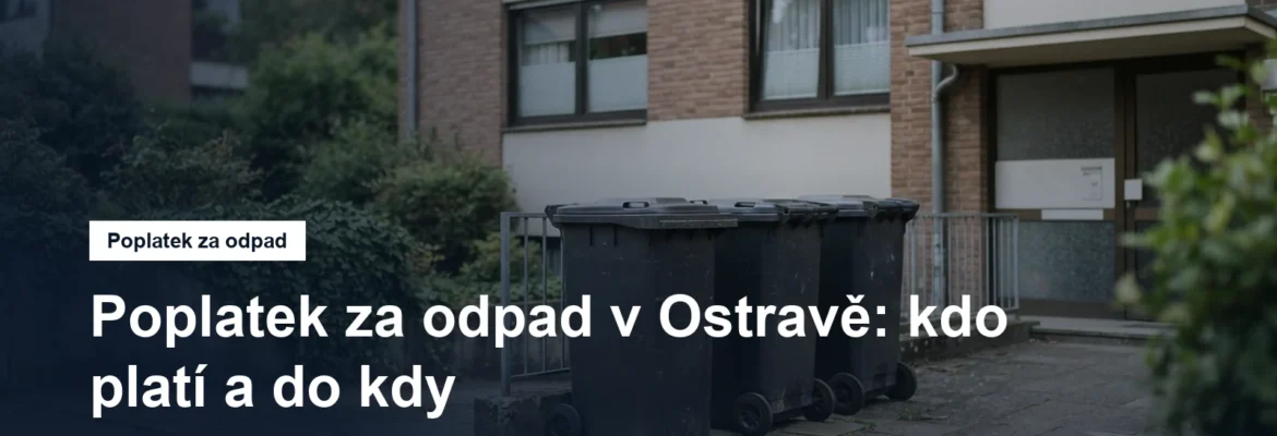 Popelnice na komunální odpad u bytového domu