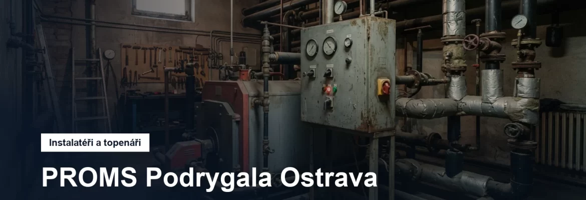 Kotelna bytového domu s rozvody ústředního topení