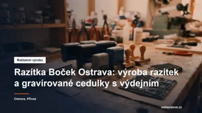 Výroba razítek a gravírovaných cedulek v Ostravě