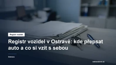 Doklady k vozidlu a klíče připravené na přepážce úřadu