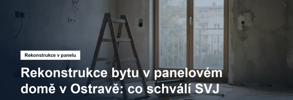 Panelový byt v rekonstrukci s nářadím