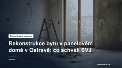 Panelový byt v rekonstrukci s nářadím