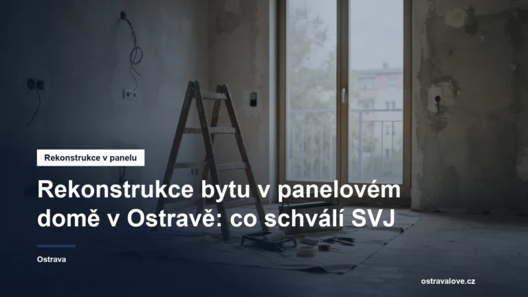 Panelový byt v rekonstrukci s nářadím