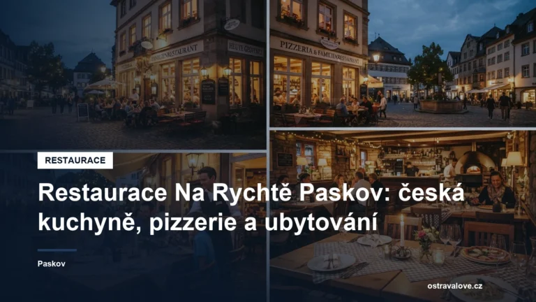 Restaurace Na Rychtě na náměstí v Paskově