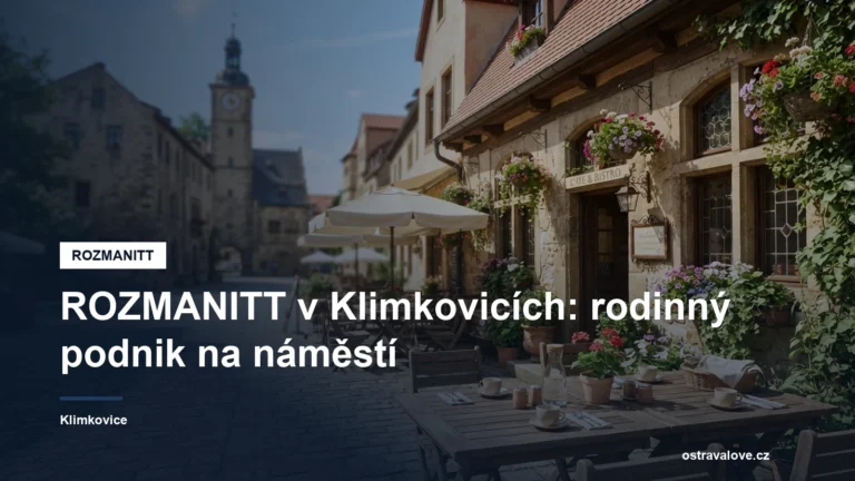 Rodinný podnik na náměstí s posezením